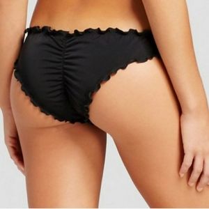 Victorias Secret Cheeky Low Rise Ruffle Ruched Bikini Swim Bottom